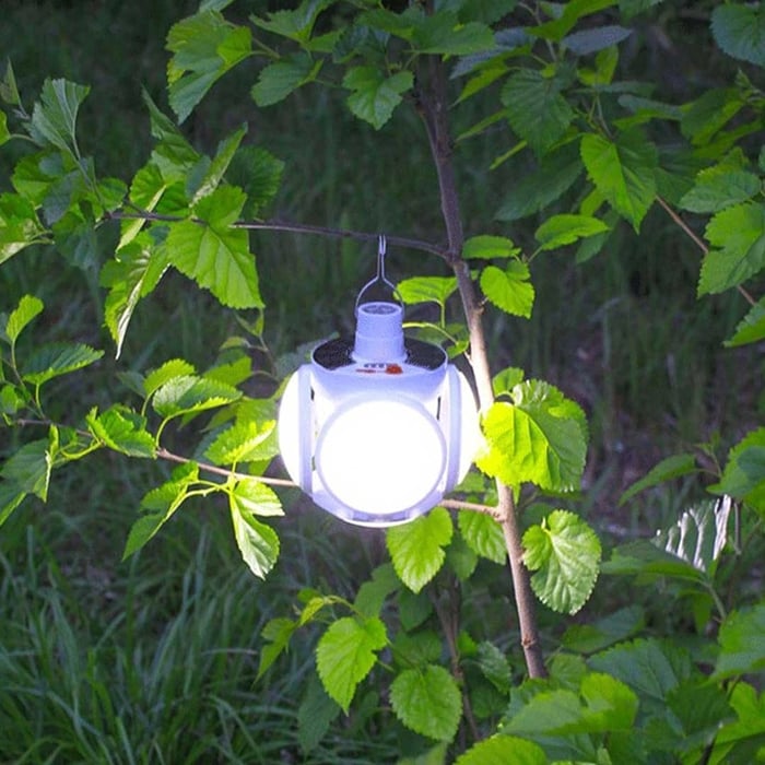 Pack Of 02 - 2 in 1 Folding Solar Lamp