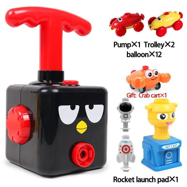 Pack Of 02 - Balloon Car Toy Pump Set