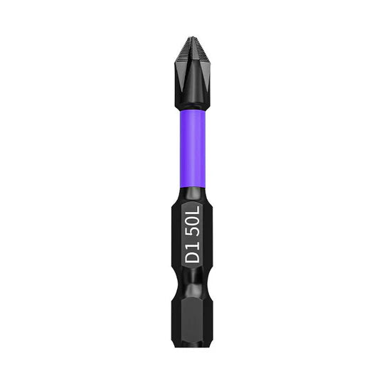 Pack Of 2 - D1 Anti-slip And Shock-proof Bits With Phillips Screwdriver Bits