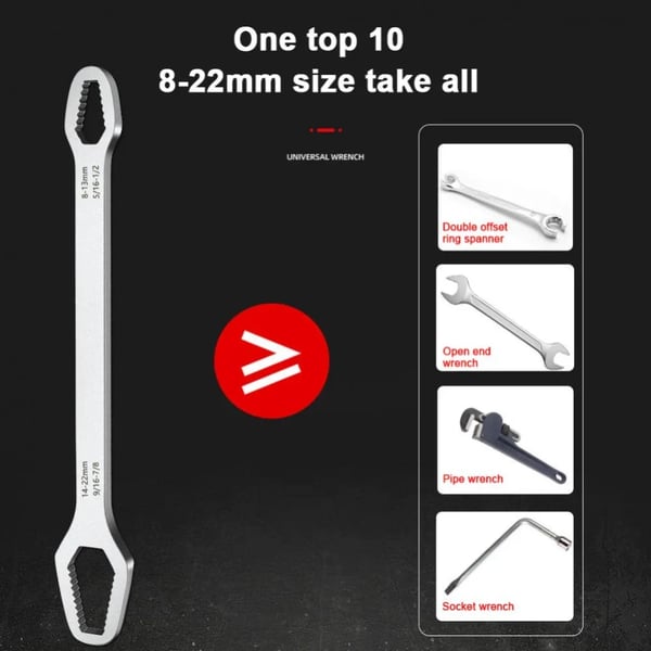 Pack Of 03 - 8-22mm Universal Wrench Receive