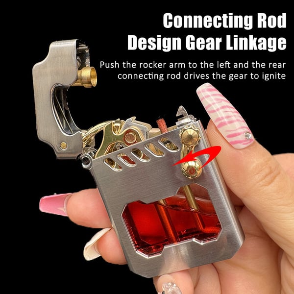Pack Of 2 - Mecha Metal Rocker Lighter
