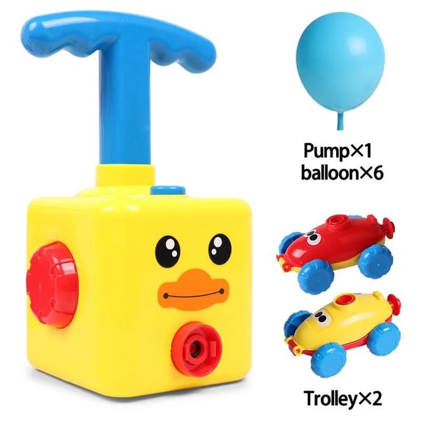 Pack Of 02 - Balloon Car Toy Pump Set