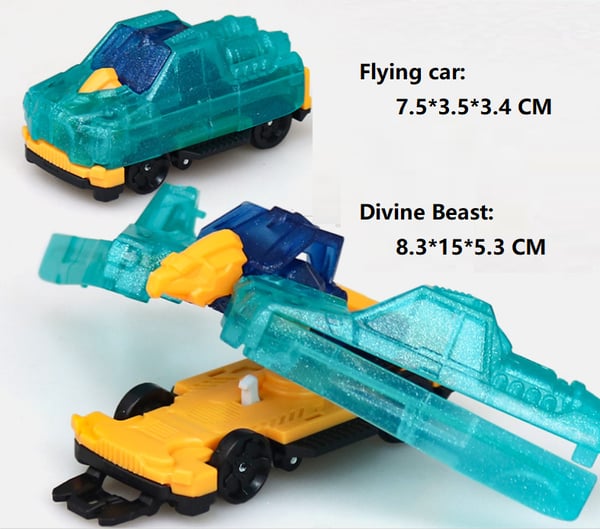 Pack Of 03 - 720° Flip & Morph Toy Car