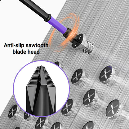 Pack Of 2 - D1 Anti-slip And Shock-proof Bits With Phillips Screwdriver Bits