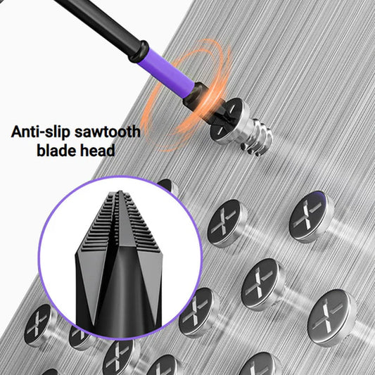 Pack Of 2 - D1 Anti-slip And Shock-proof Bits With Phillips Screwdriver Bits