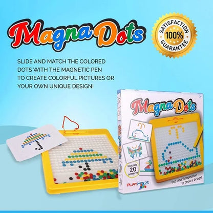 Pack Of 02 -  Color doodle fun Magnetic Writing board with 4 shape stamps, Easy slide eraser