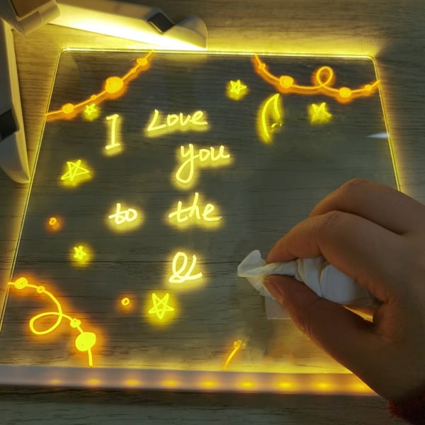 Pack of 02 -  LED Note Board with Colors