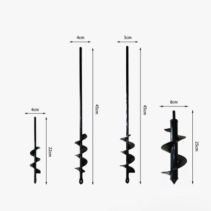Pack Of 03 - Easy Gardening Auger Spiral Drill Bit