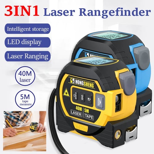 Pack Of 02 - MeasurinSight 3-In-1 Infrared Laser Tape Measuring