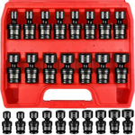 15 Pcs 3/8" Drive Shallow Universal Socket Set