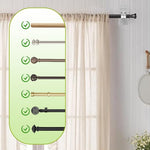 Pack Of 06 - Sakerplus® No Drill Curtain Rod Brackets