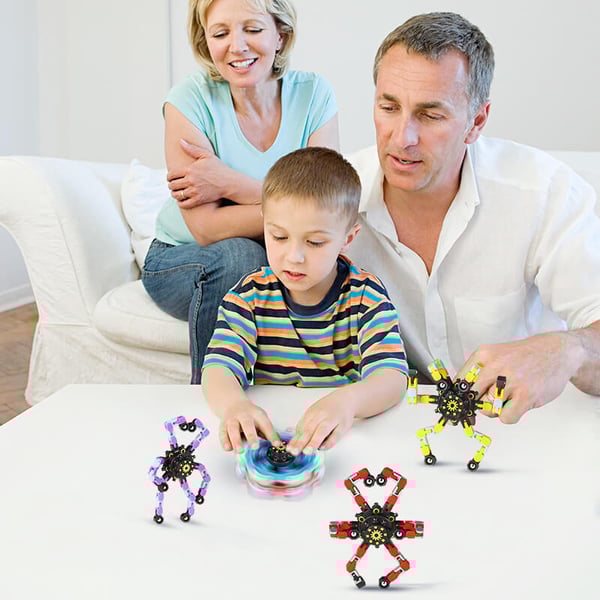 Pack of 03 -  Transformable Fingertip Anxiety Stress Relief Toy