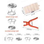 Pack Of 03 - 🔥Metal Snap Buttons with Fastener Plier Tool Kit