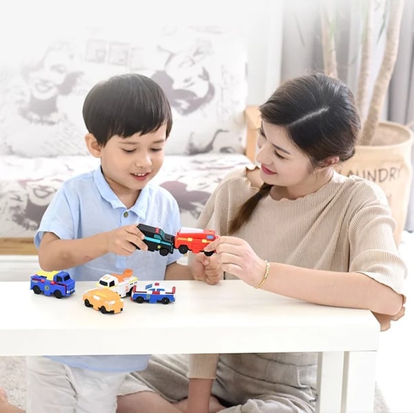 Pack of 03 -  Anti-Reverse Car Toy Set