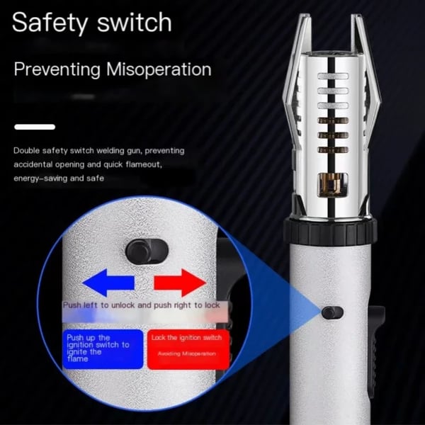 Pack Of 2 - Metal Large Fire Windproof Blue Flame Lighter