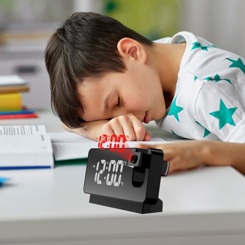 Pack of 2 - Mirror Projection Alarm Clock