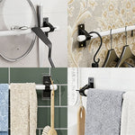 Pack Of 06 - Sakerplus® No Drill Curtain Rod Brackets