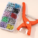 Pack Of 03 - 🔥Metal Snap Buttons with Fastener Plier Tool Kit