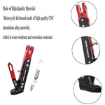 Pack Of 02 - 🏍️ Universal adjustable side stand for motorcycles – Fits all models, safe parking! 💪