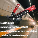 Pack Of 02 - 🏍️ Universal adjustable side stand for motorcycles – Fits all models, safe parking! 💪