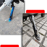 Pack Of 02 - 🏍️ Universal adjustable side stand for motorcycles – Fits all models, safe parking! 💪
